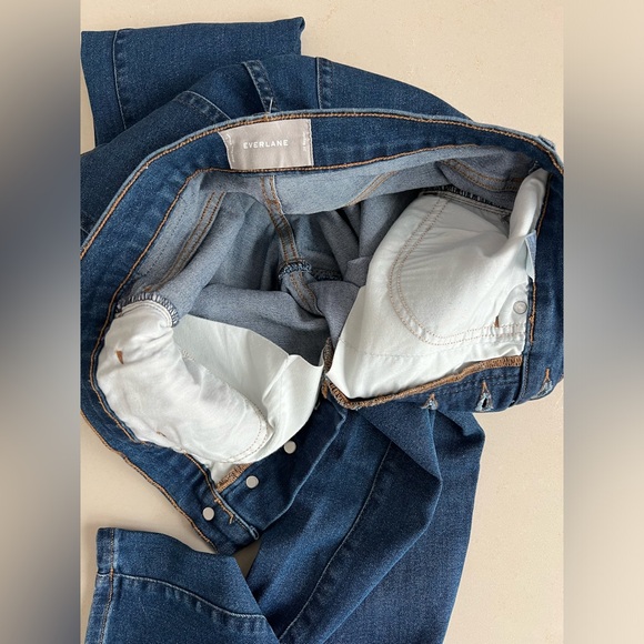 29 (6-8)👖Like New Everlane High Rise Slim Straight Cigarette Ankle Blue Jean 29 - Picture 14 of 17